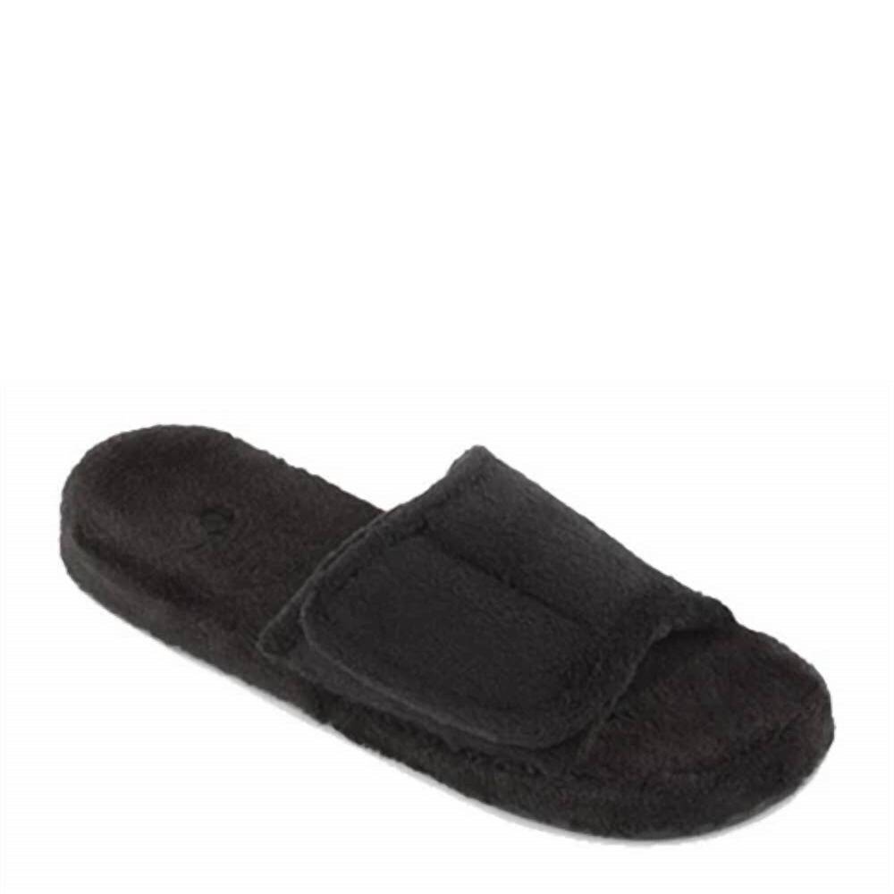 NEW ACORN men's spa slide slippers in black